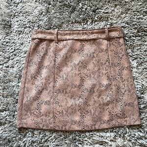 Snake print skirt
